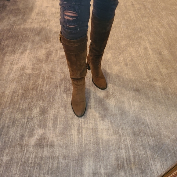 CAR SHOE brown suede knee high boots. Size 8 NICE! - Picture 8 of 9